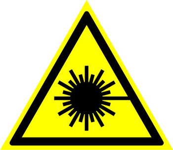 W10 опасно! лазерное излучение (пластик, сторона 200 мм) - Знаки безопасности - Предупреждающие знаки - Магазин охраны труда Протекторшоп